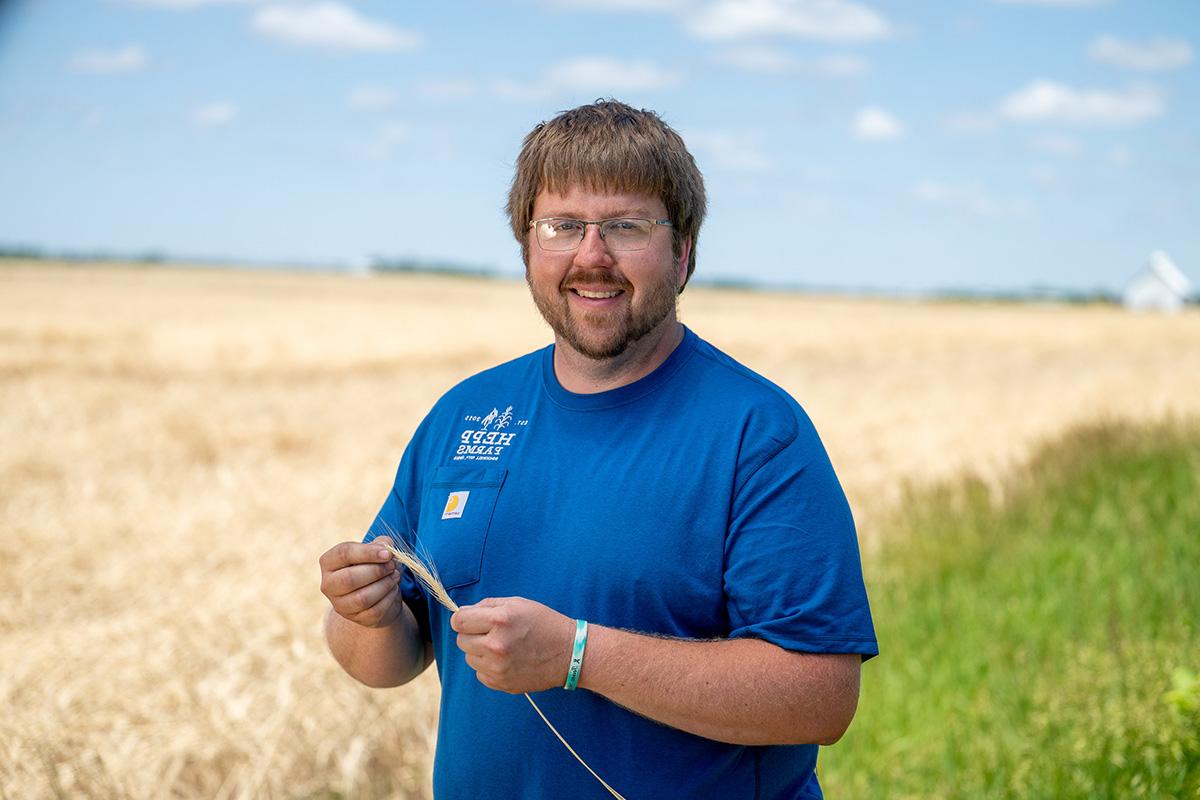 James Hepp is a 2013 Northwest graduate. (Photo by Conrad Schmidt/Iowa Farm Bureau)